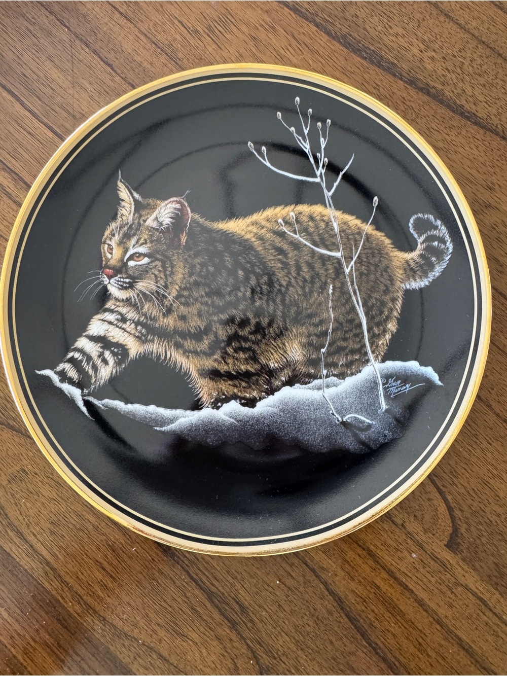 Hamilton Collection “Bobcat” Collector Plate – Greg Murray – 1992